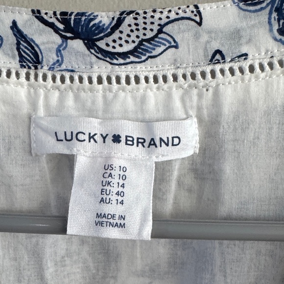 Lucky Brand Blue and White Floral Mini Dress - Picture 2 of 10